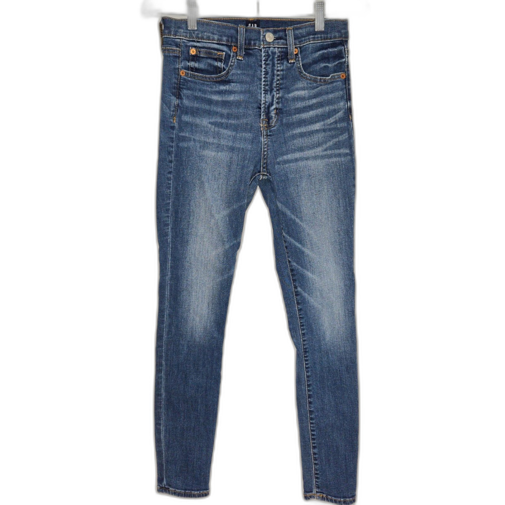 GAP High Rise True Skinny Jeans | Women's Size 26 | Medium Indigo Blue Stretch